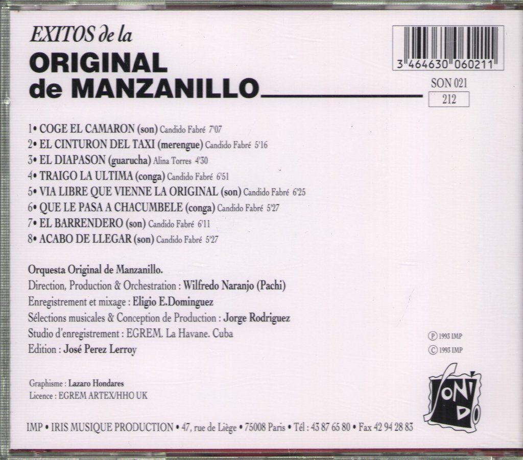 Orquesta Original De Manzanillo - Exitos De La Original De Manzanillo - Cd
