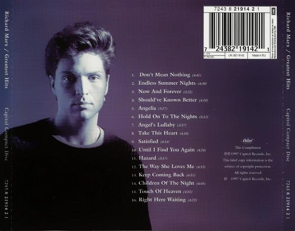 Richard Marx - Greatest Hits - Cd