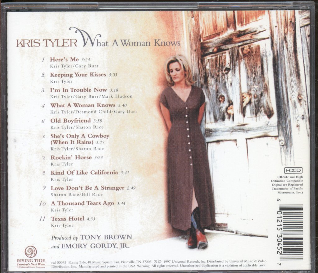 Kris Tyler - What A Woman Knows - Cd
