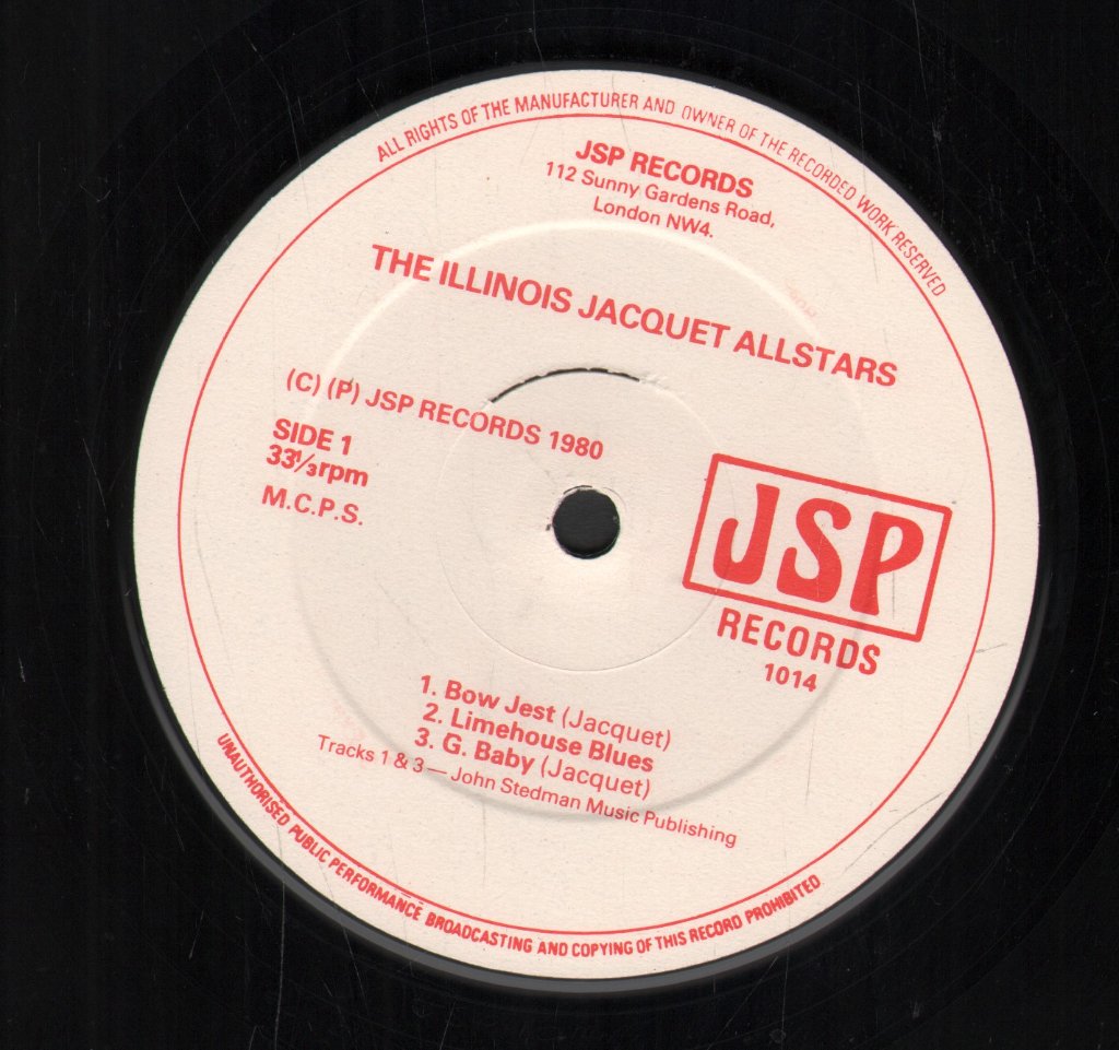 Illinois Jacquet And His All Stars - Illinois Jacquet And His All Stars - Lp