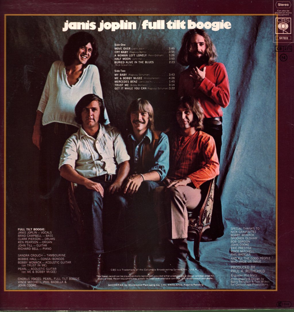 Janis Joplin - Pearl - Lp