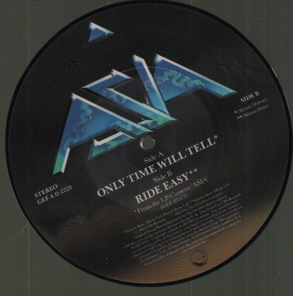 Asia (Aor Group) - Only Time Will Tell - 7 Inch
