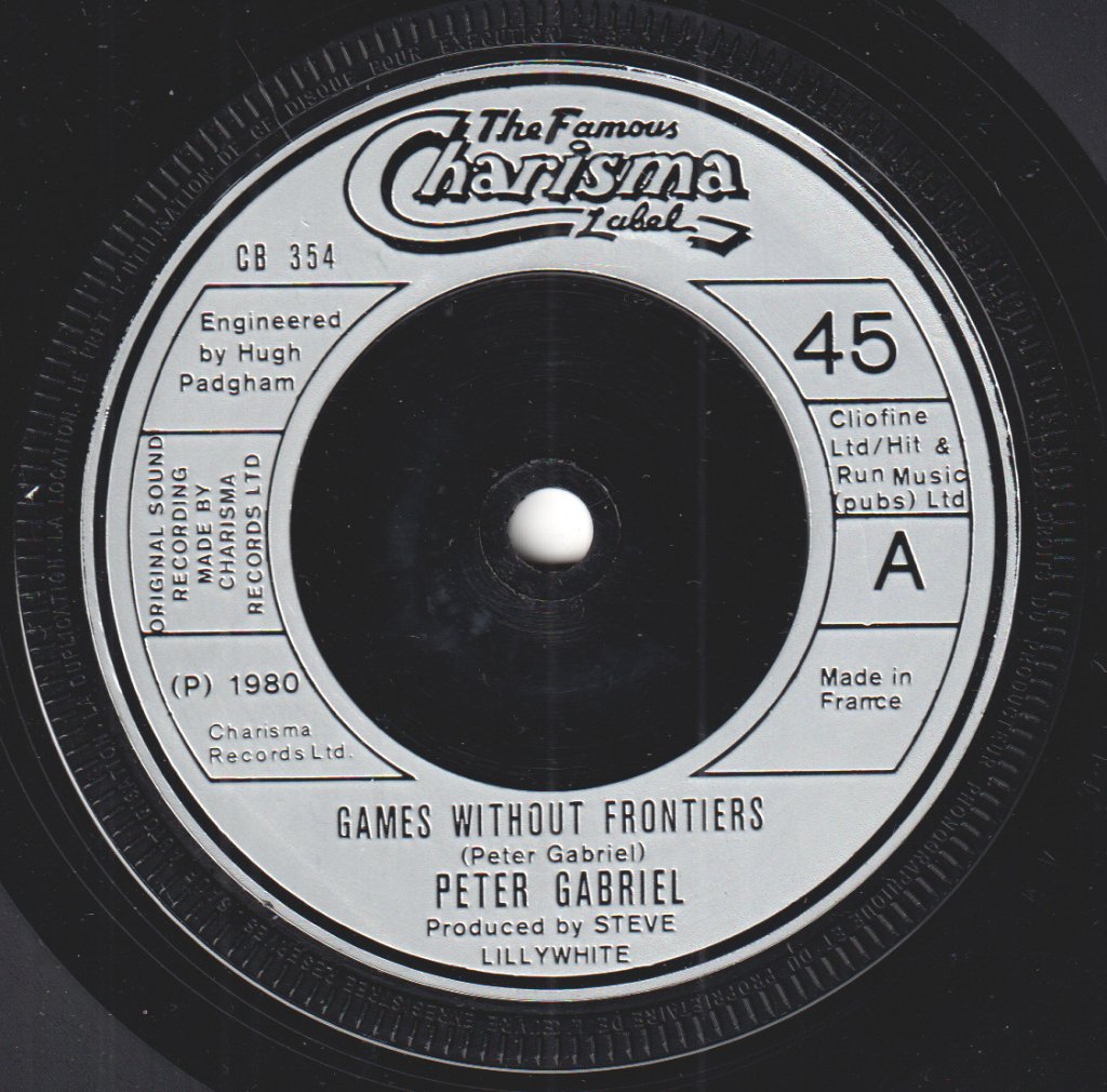 Peter Gabriel - Games Without Frontiers - 7 Inch