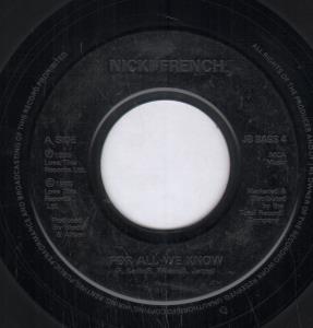 Nicki French - For All We Know - 7 Inch