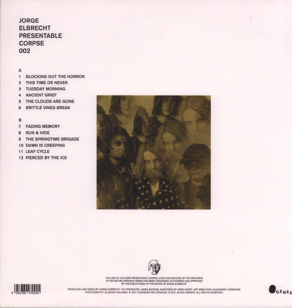 Jorge Elbrecht - Presentable Corpse 002 - Lp