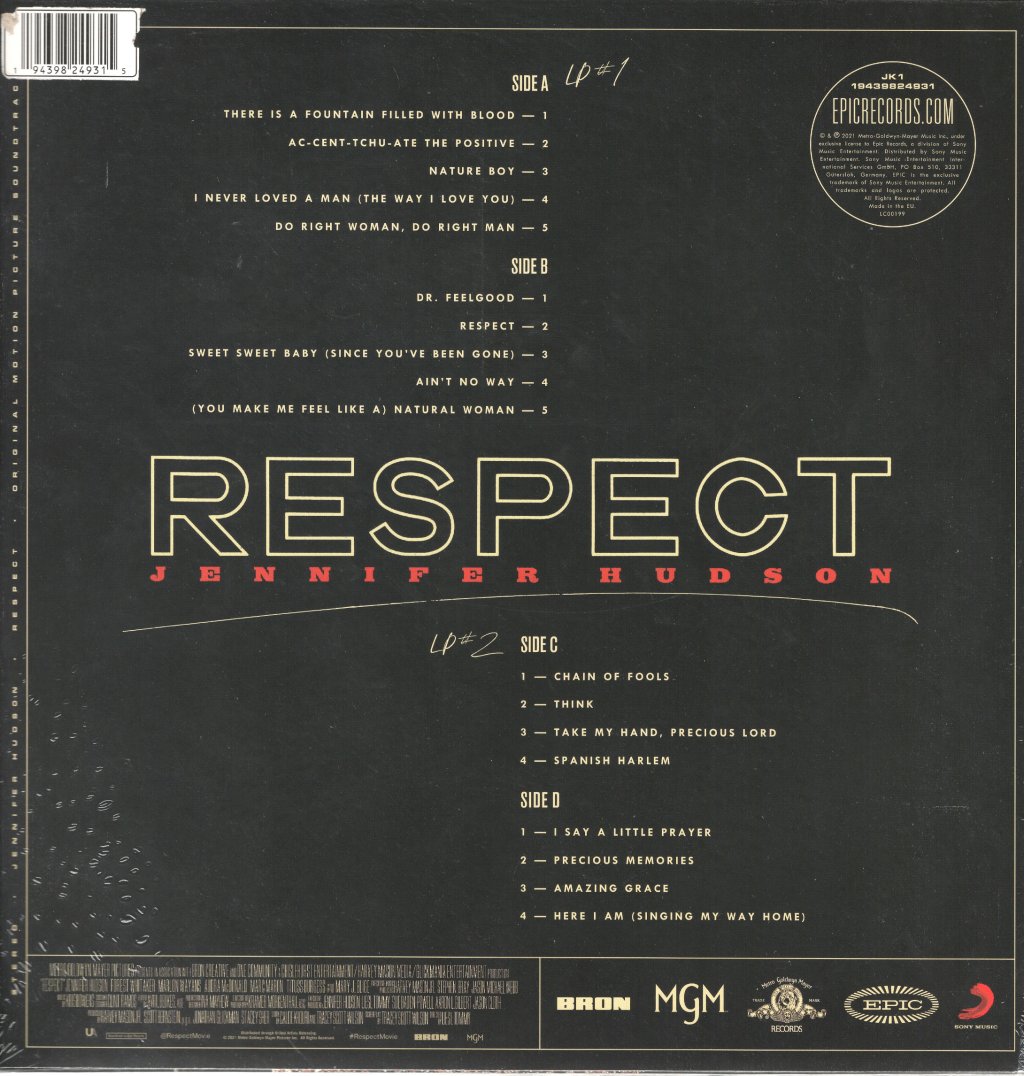 Jennifer Hudson - Respect (Original Motion Picture Soundtrack) - Double Lp