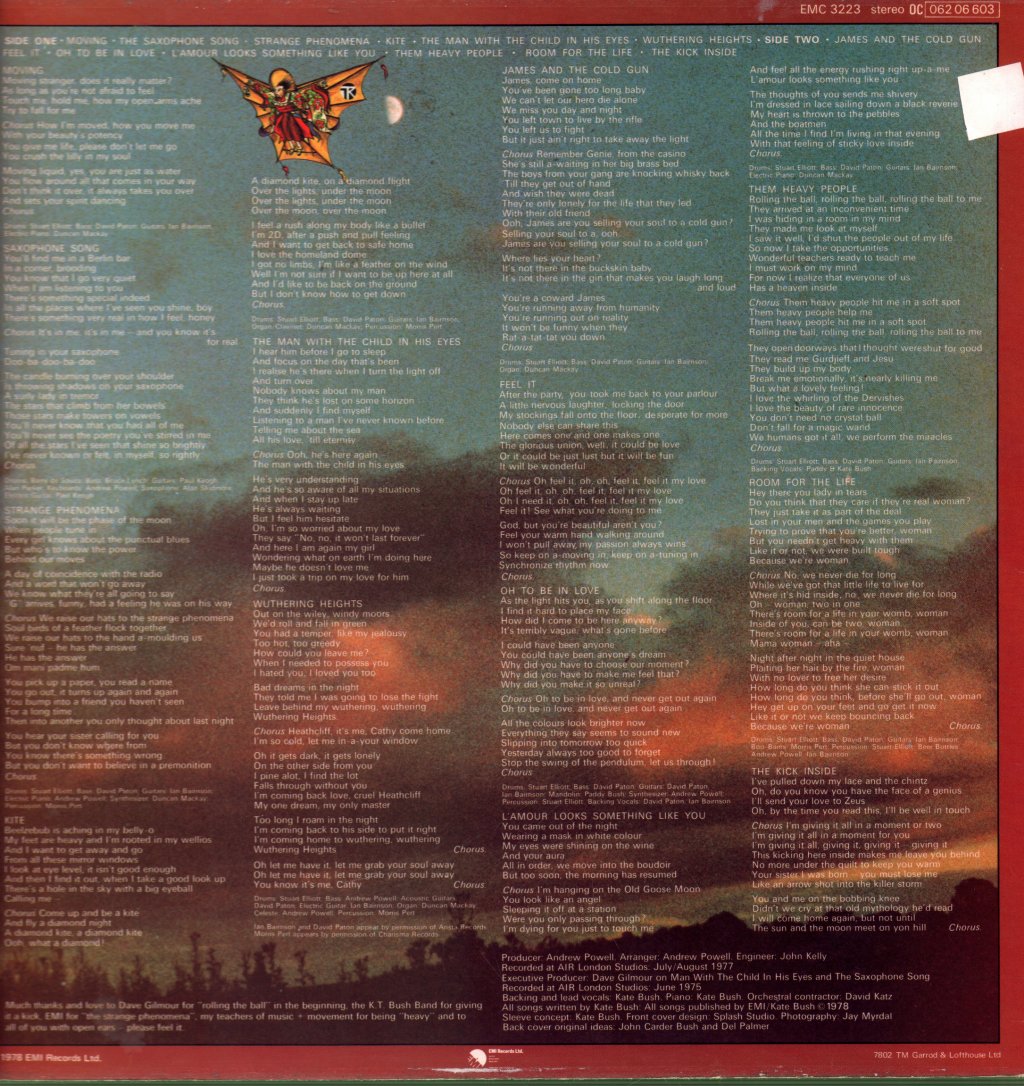 Kate Bush - Kick Inside - Lp