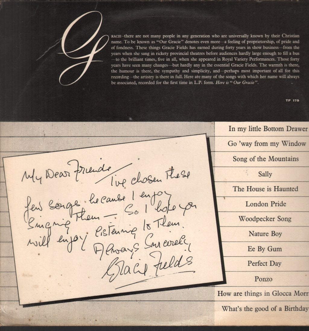 Gracie Fields - Our Grace - Lp