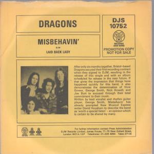 Dragons (Alan Wilder) - Misbehavin' - 7 Inch