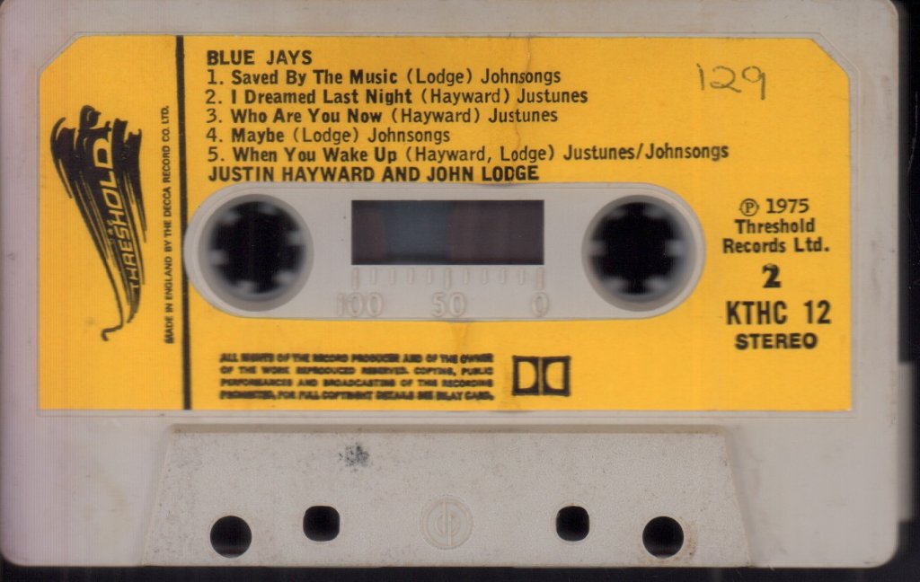 Justin Hayward And John Lodge - Blue Jays - Cassette