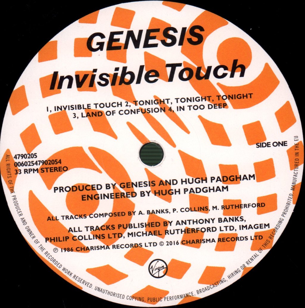 Genesis - Invisible Touch - Lp