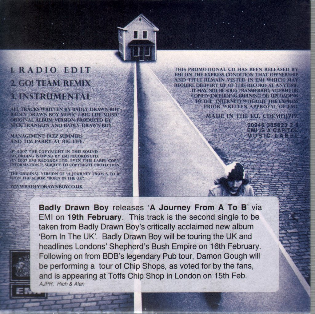 Badly Drawn Boy - A Journey From A To B - Cd