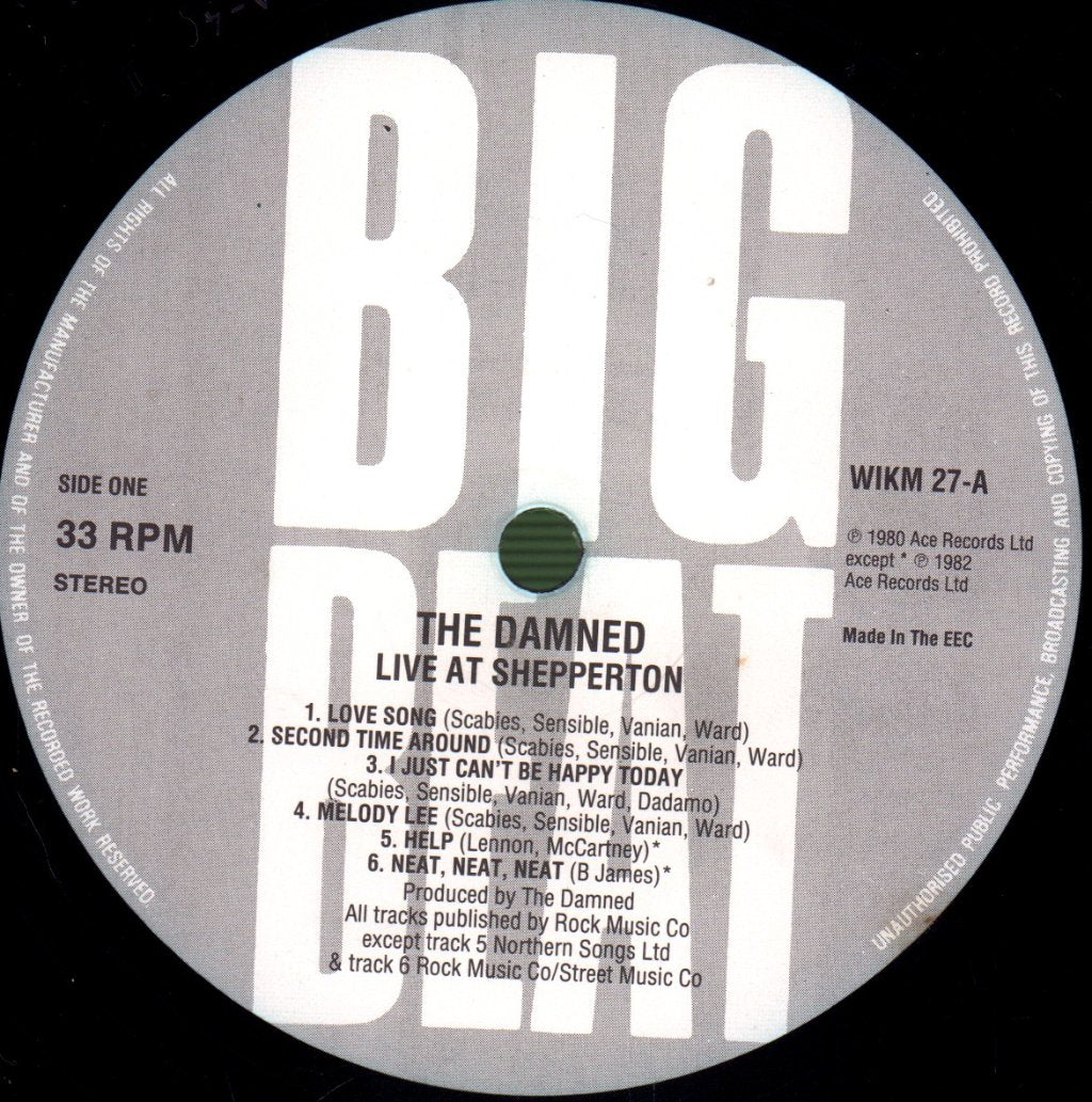 Damned - Live Shepperton 1980 - Lp