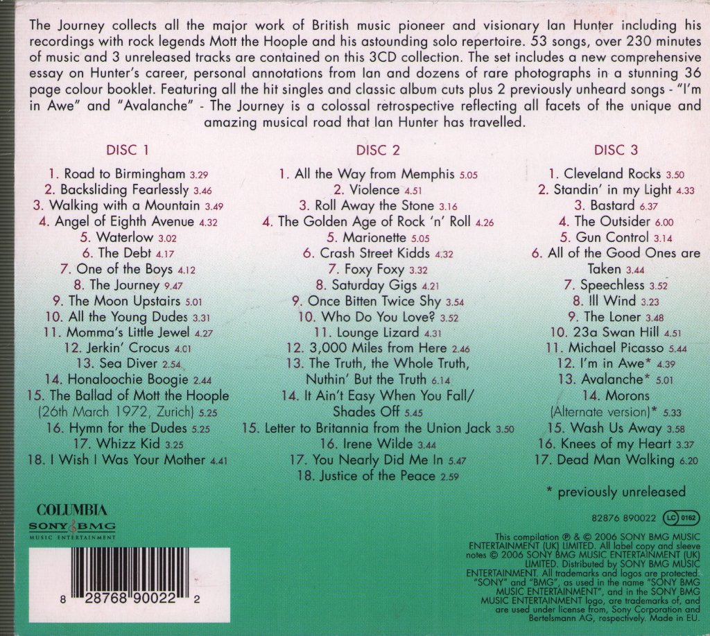 Mott The Hoople - A Retrospective Of Mott The Hoople And Ian Hunter - Cd Set