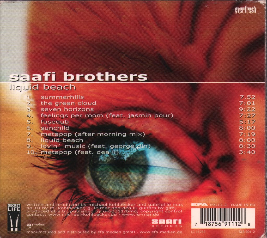 Saafi Brothers - Liquid Beach - Cd