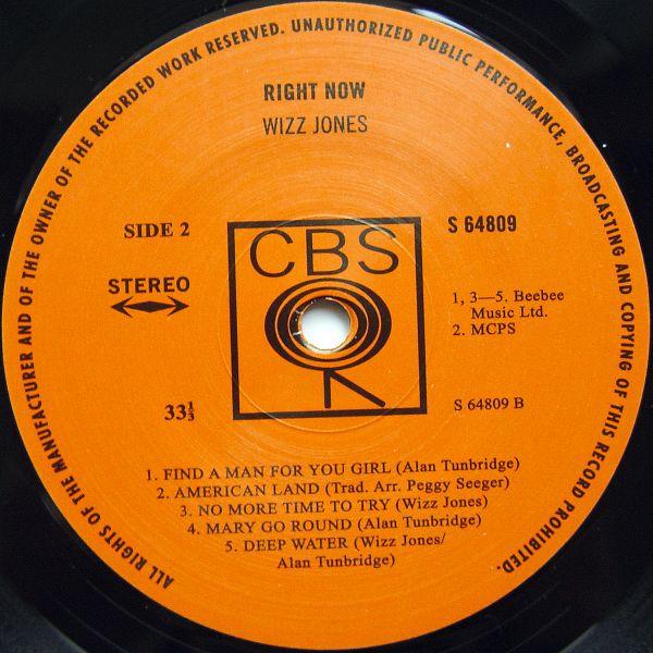 Wizz Jones - Right Now - Lp