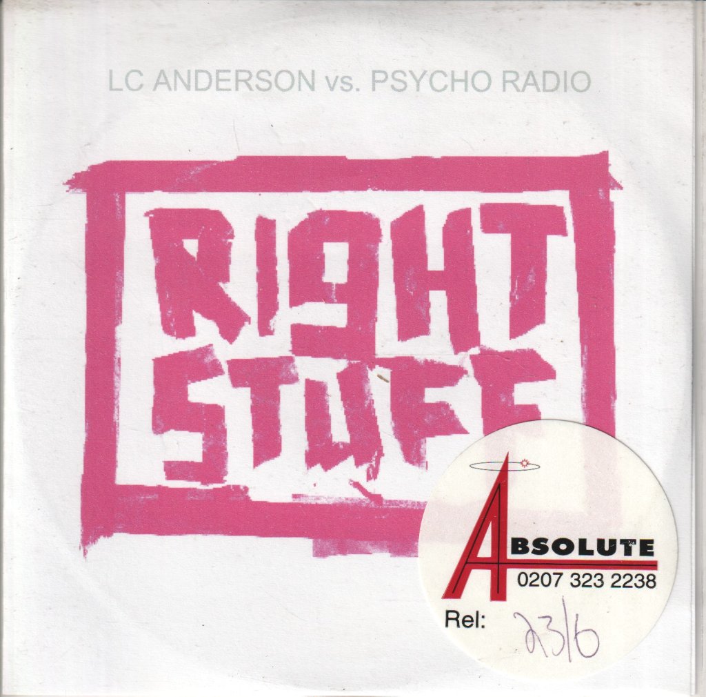 L C Anderson Vs. Psycho Radio - Right Stuff - Cdr
