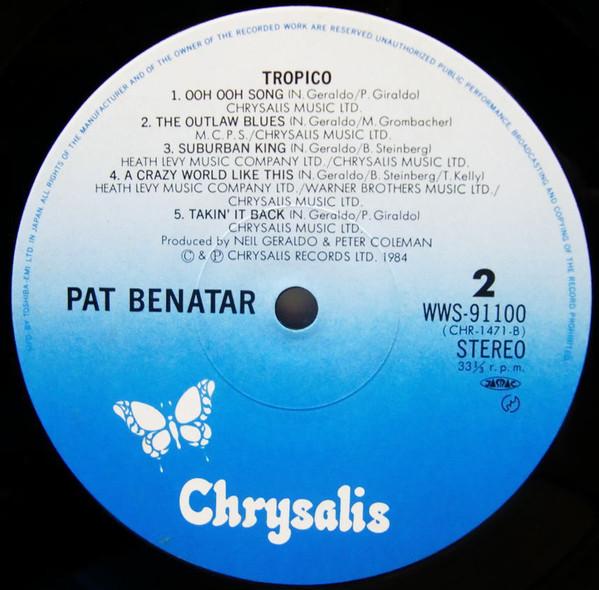 Pat Benatar - Tropico - Lp