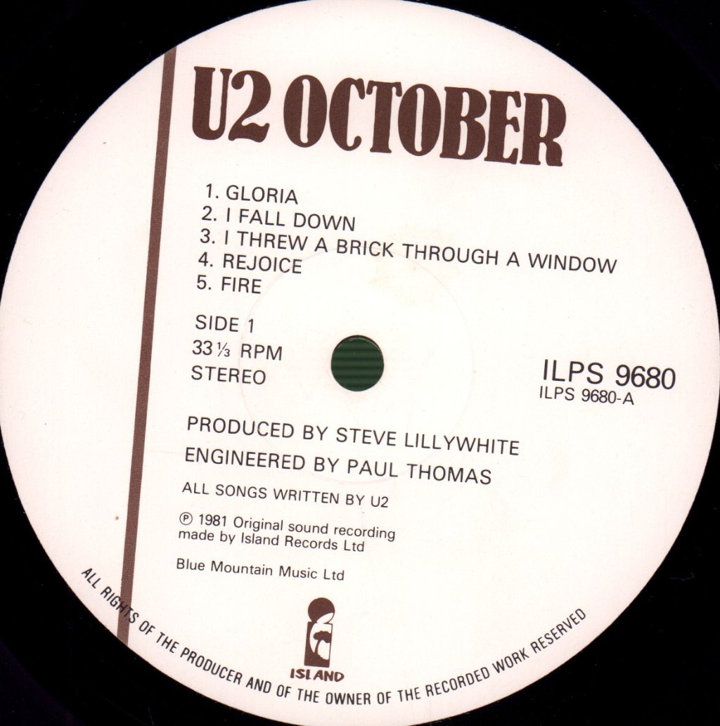 U2 - October - Lp
