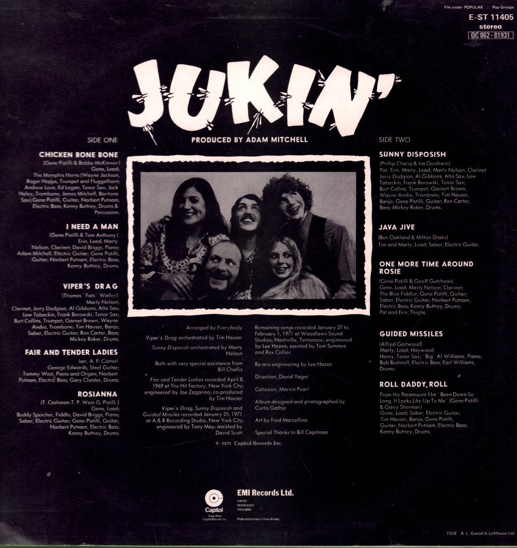 Manhattan Transfer And Gene Pistilli - Jukin' - Lp