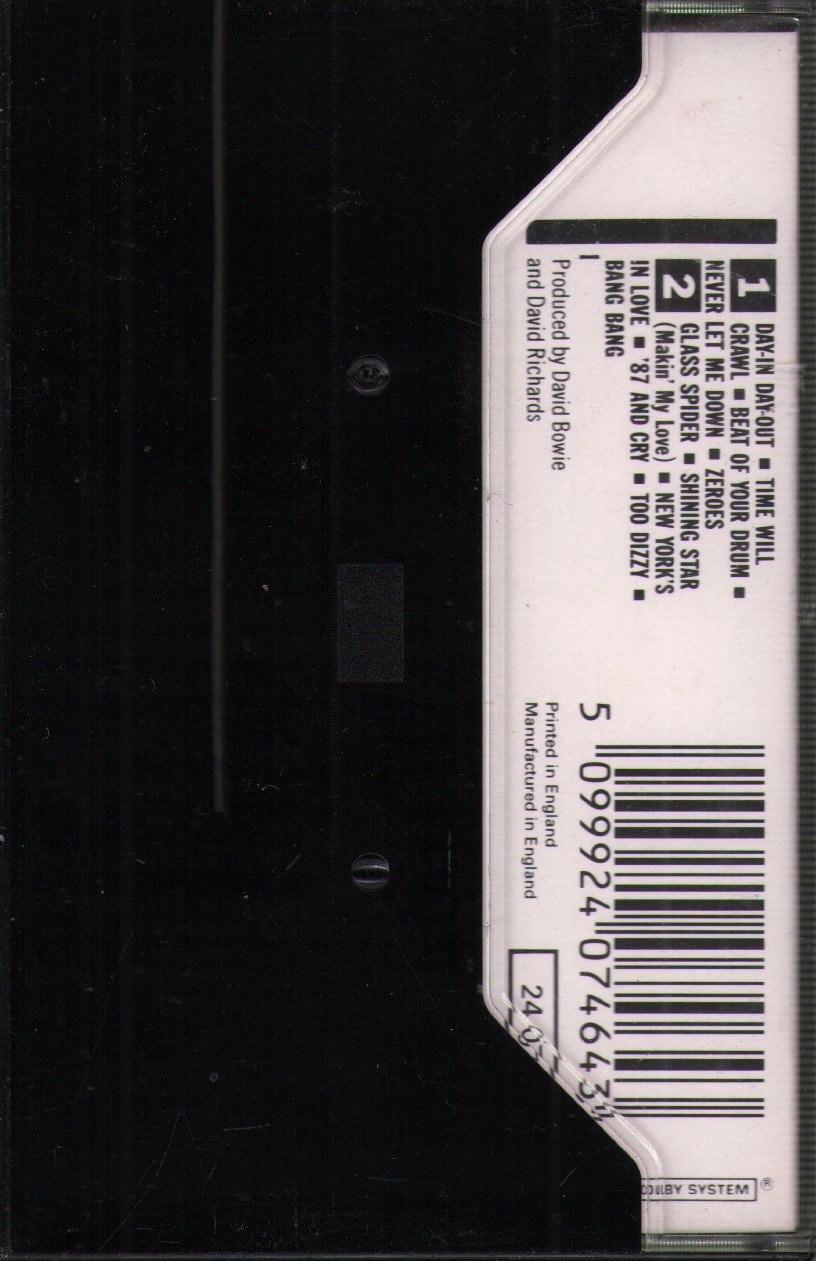 David Bowie - Never Let Me Down - Cassette