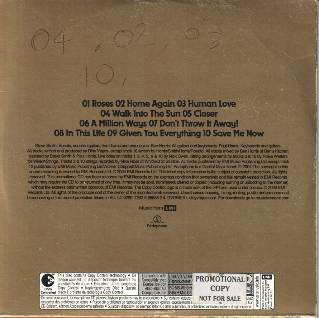 Dirty Vegas - One - Cd