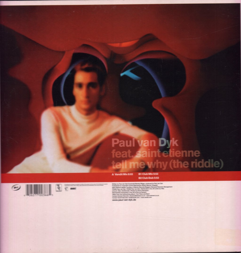 Paul Van Dyk Featuring St Etienne - Tell Me Why - 12 Inch
