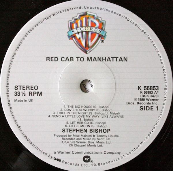 Stephen Bishop - Red Cab To Manhattan - Lp