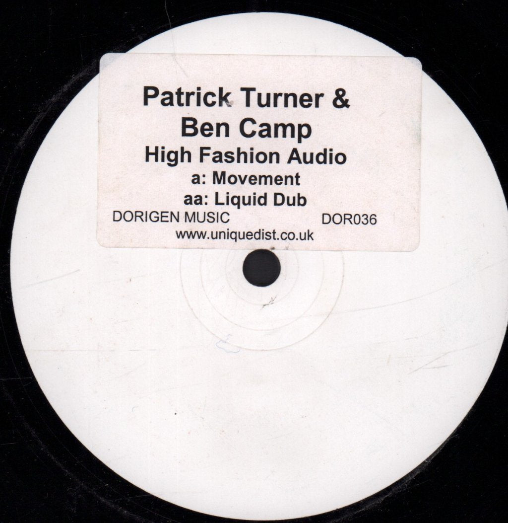 Patrick Turner & Ben Camp - High Fashion Audio EP - 12 Inch