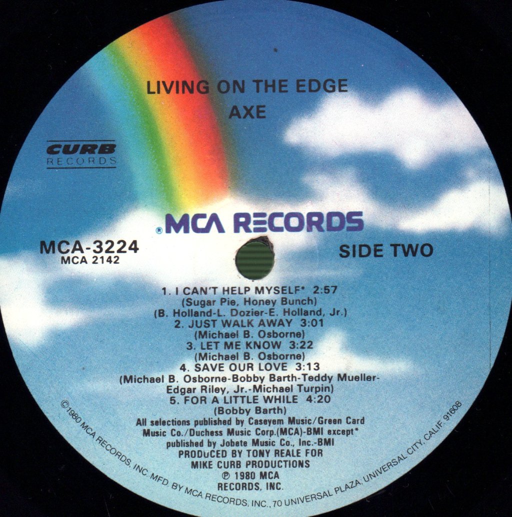 Axe - Living On The Edge - Lp