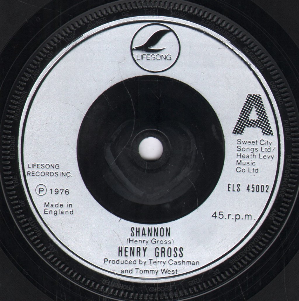 Henry Gross - Shannon - 7 Inch