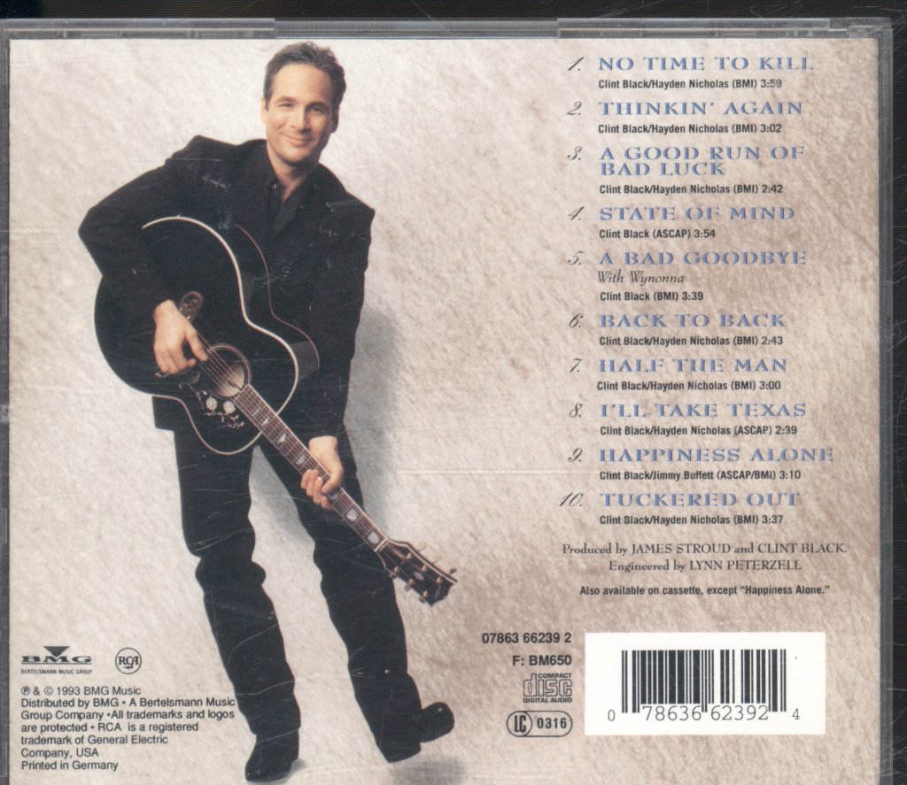 Clint Black - No Time To Kill - Cd