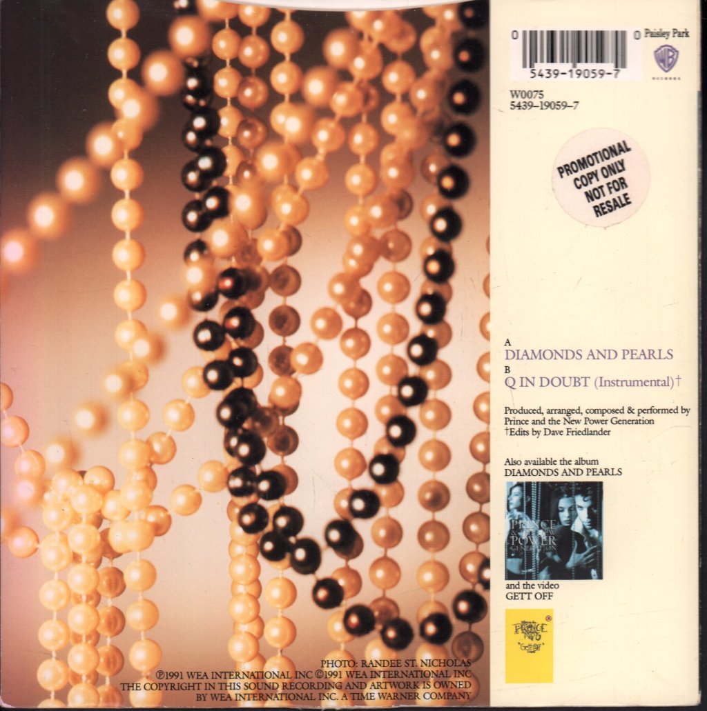 Prince - Diamonds And Pearls - 7 Inch
