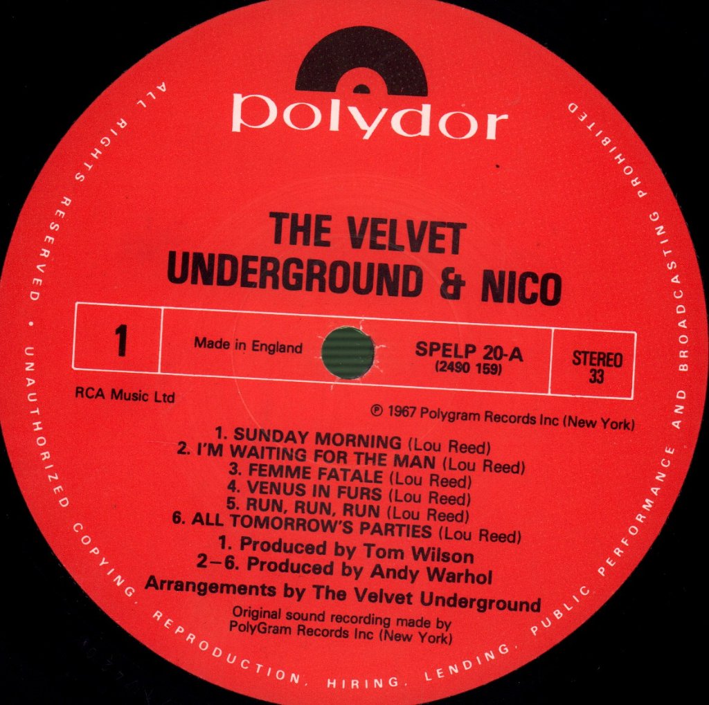 Velvet Underground - Velvet Underground And Nico - Lp