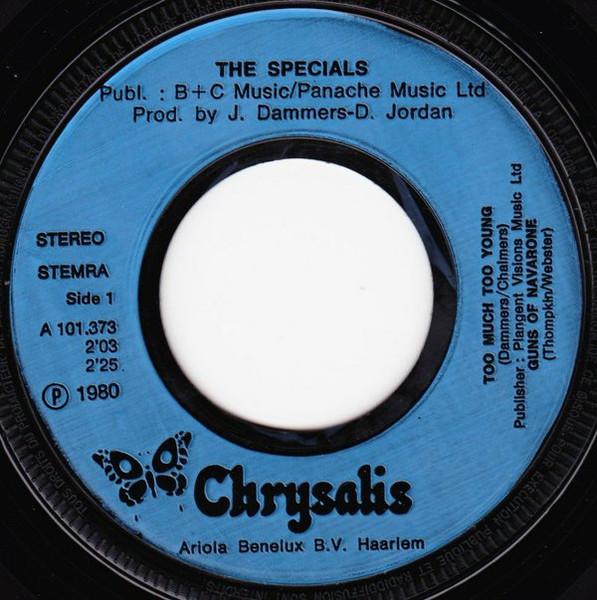 Specials - Too Much Too Young - 7 Inch