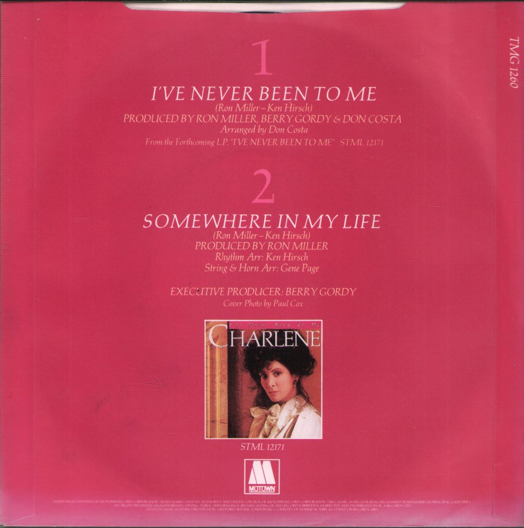 Charlene - I've Never Been To Me - 7 Inch