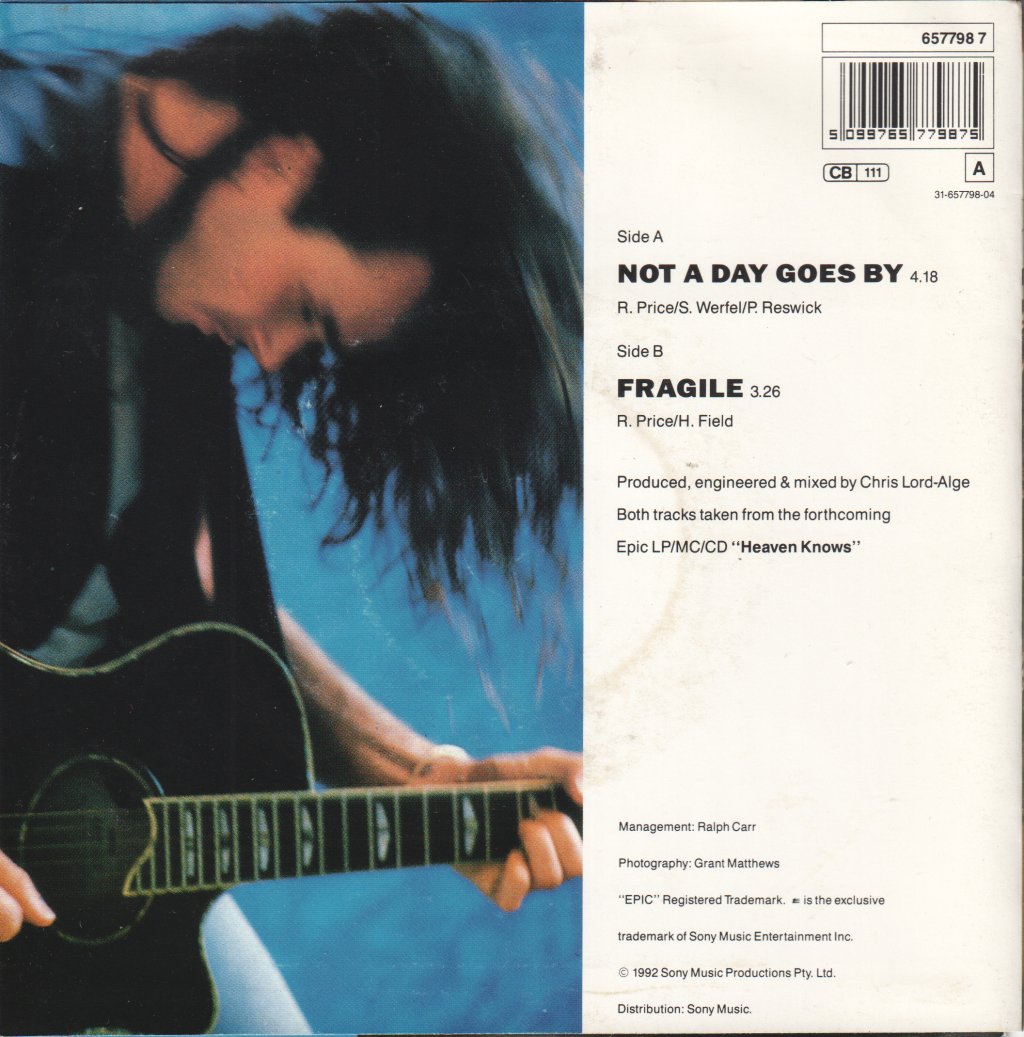 Rick Price (Rock/Metal) - Not A Day Goes By - 7 Inch