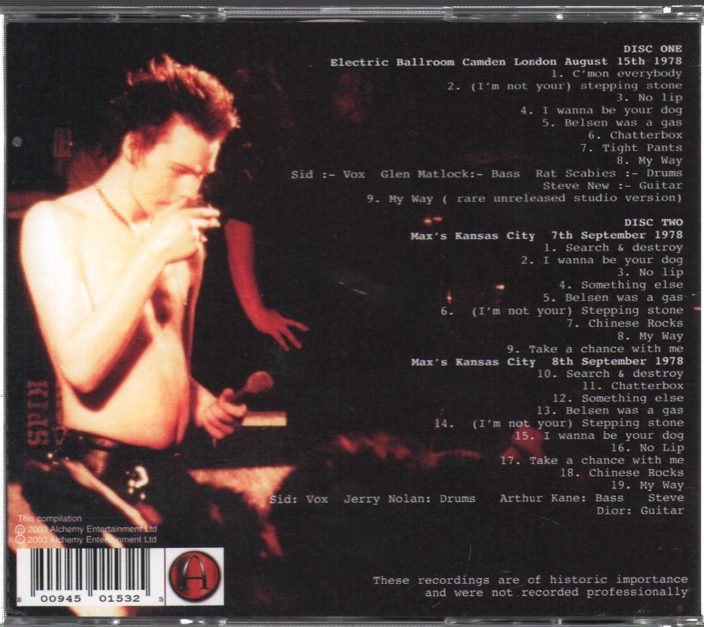 Sid Vicious - Vive Le Rock - Double Cd