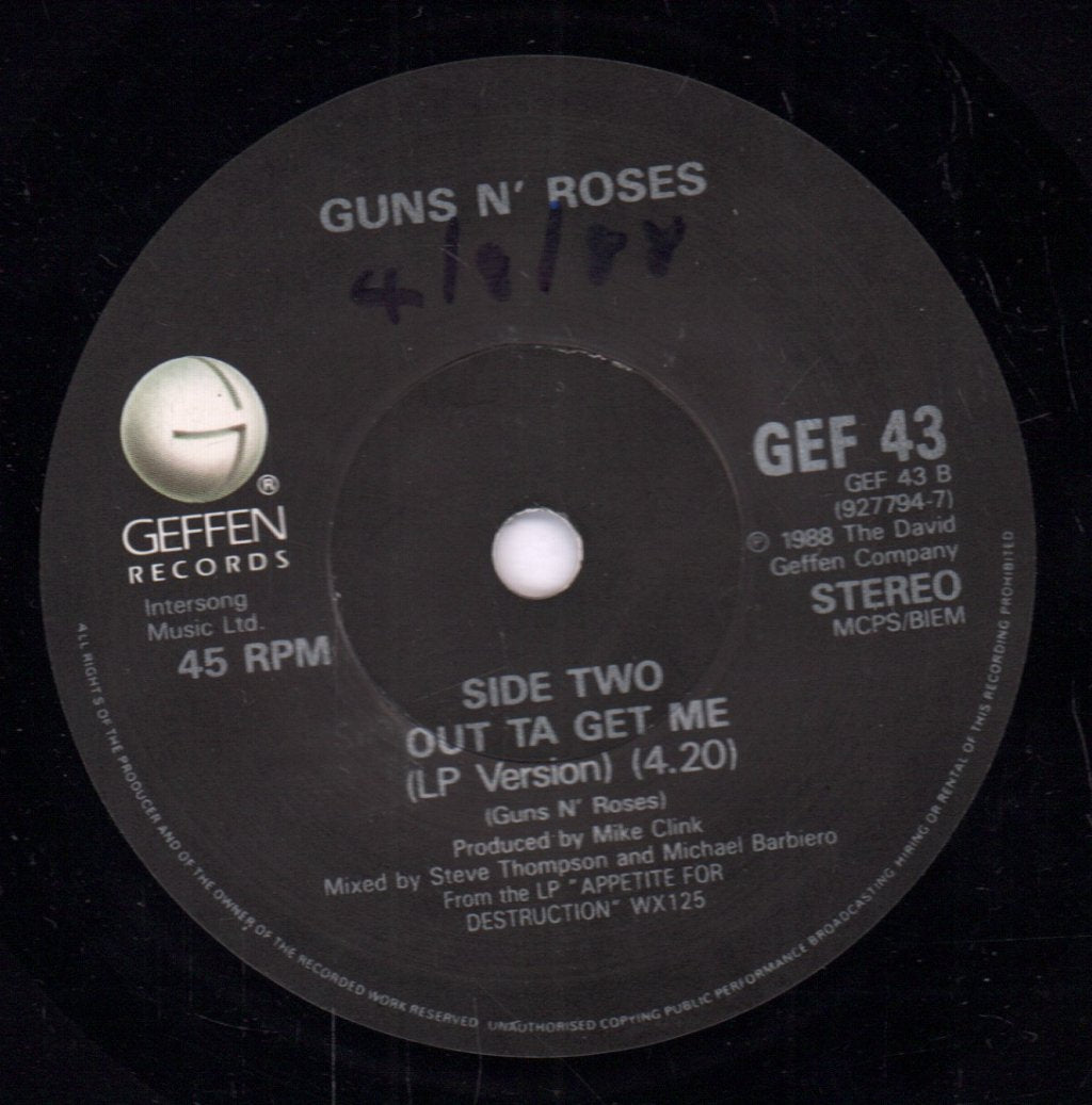 Guns N Roses - Sweet Child O Mine - 7 Inch