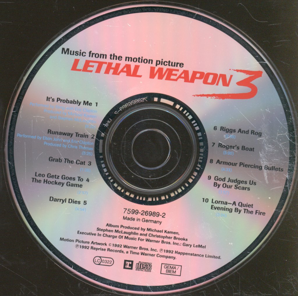 Various Artists - Lethal Weapon 3 (Music From The Motion Picture) - Cd