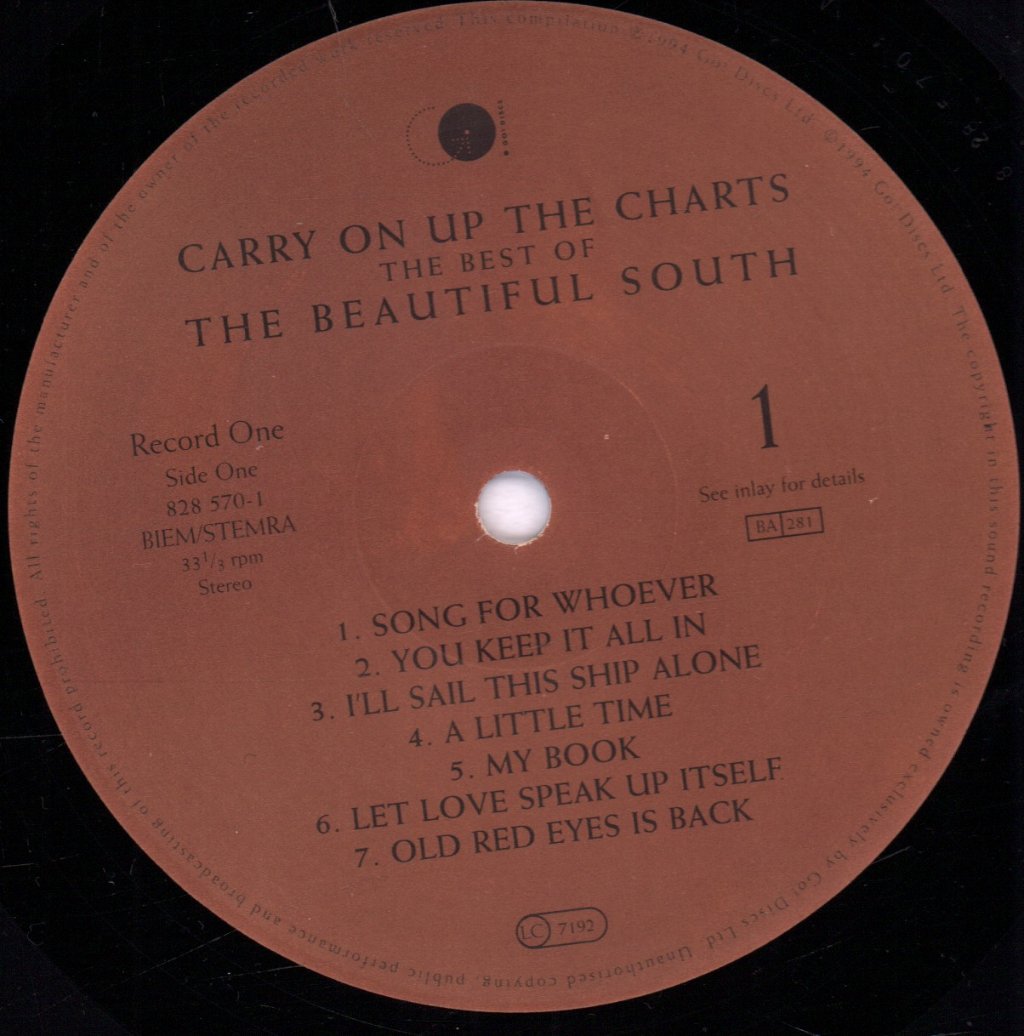 Beautiful South - Carry On Up The Charts - Double Lp