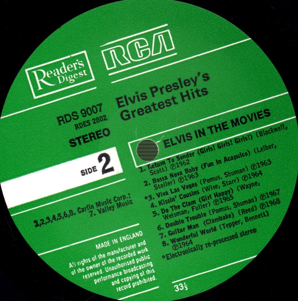 Elvis Presley - In The Movies - Lp