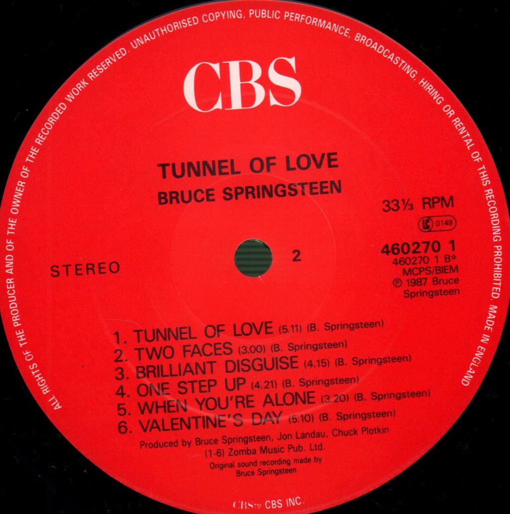 Bruce Springsteen - Tunnel Of Love - Lp