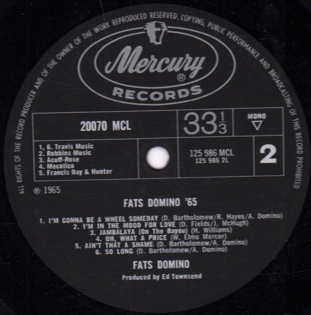 Fats Domino - Fats Domino '65 - Lp