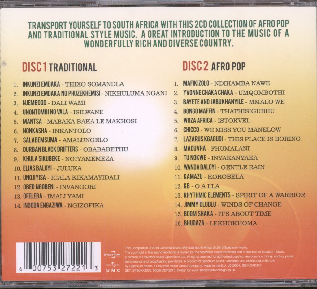 Various Artists - Music Of South Africa - Double Cd