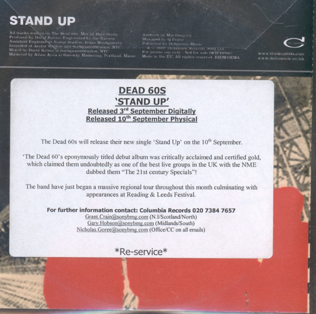 Dead 60s - Stand Up - Cdr