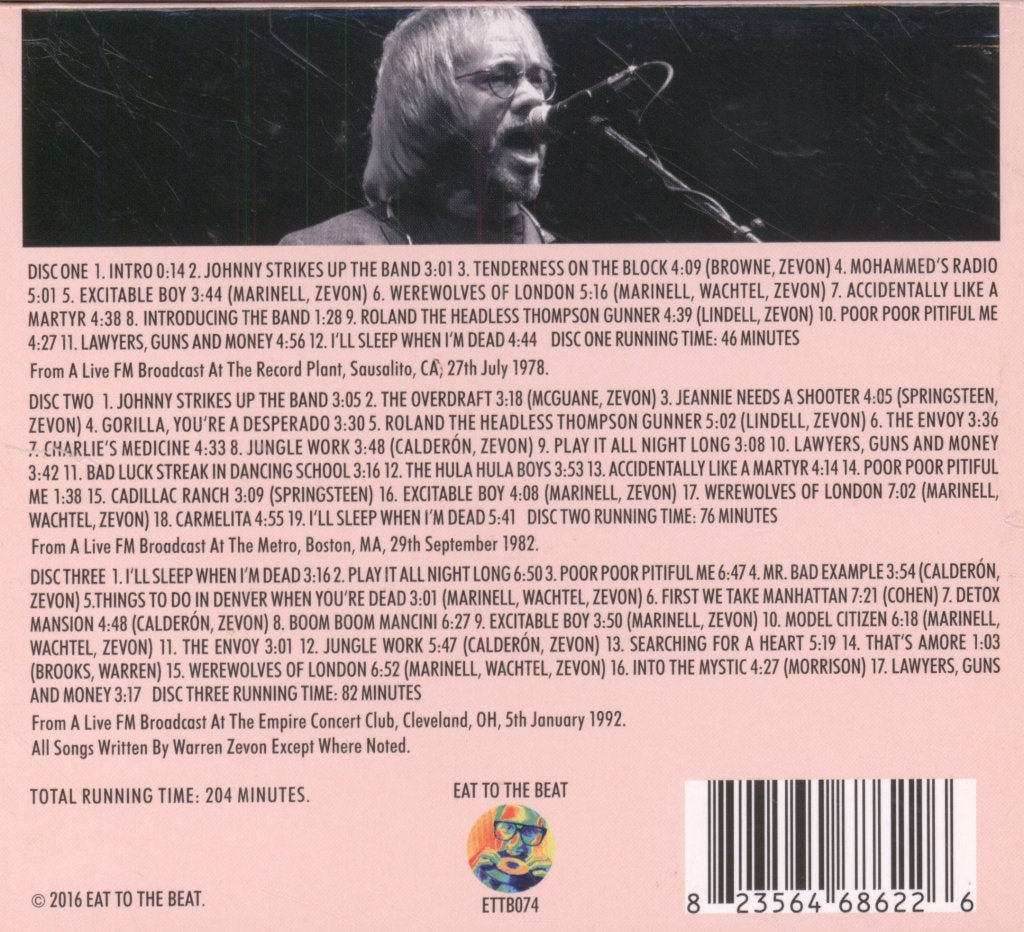 Warren Zevon - Transmission Impossible - Cd Set