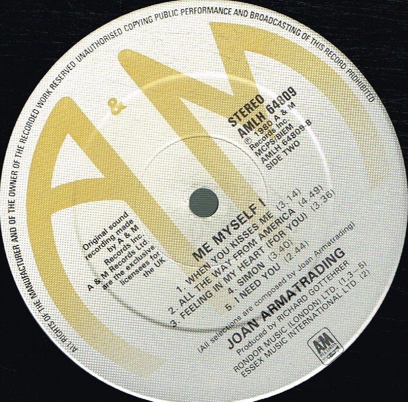 Joan Armatrading - Me Myself I - Lp