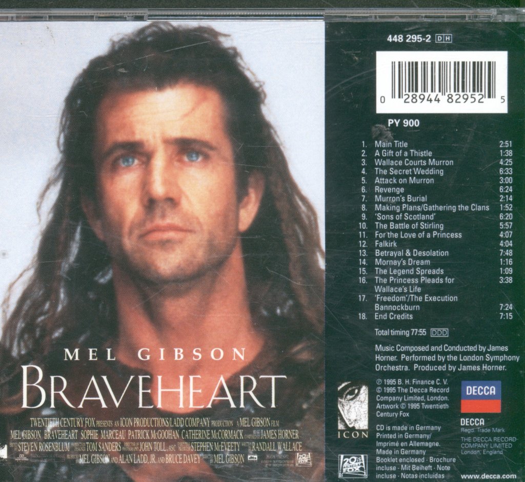 London Symphony Orchestra - Braveheart (Original Motion Picture Soundtrack) - Cd