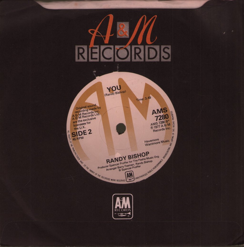 Randy Bishop - Daybreak - 7 Inch